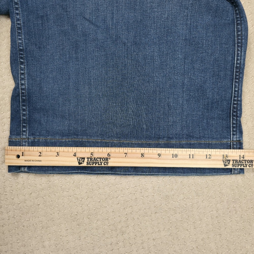 SPANX Wide Leg Denim-Blue Cropped Jeans - Picture 12 of 13